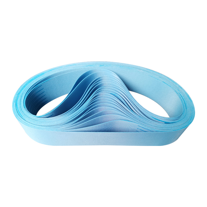 蓝色双面纱食品输送带耐油耐磨烘培面团成型皮带