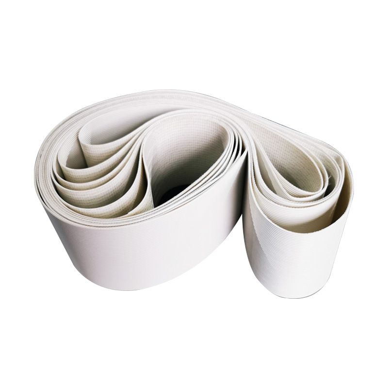 白色食品输送带PU食品输送带耐磨耐油输送带生产厂家