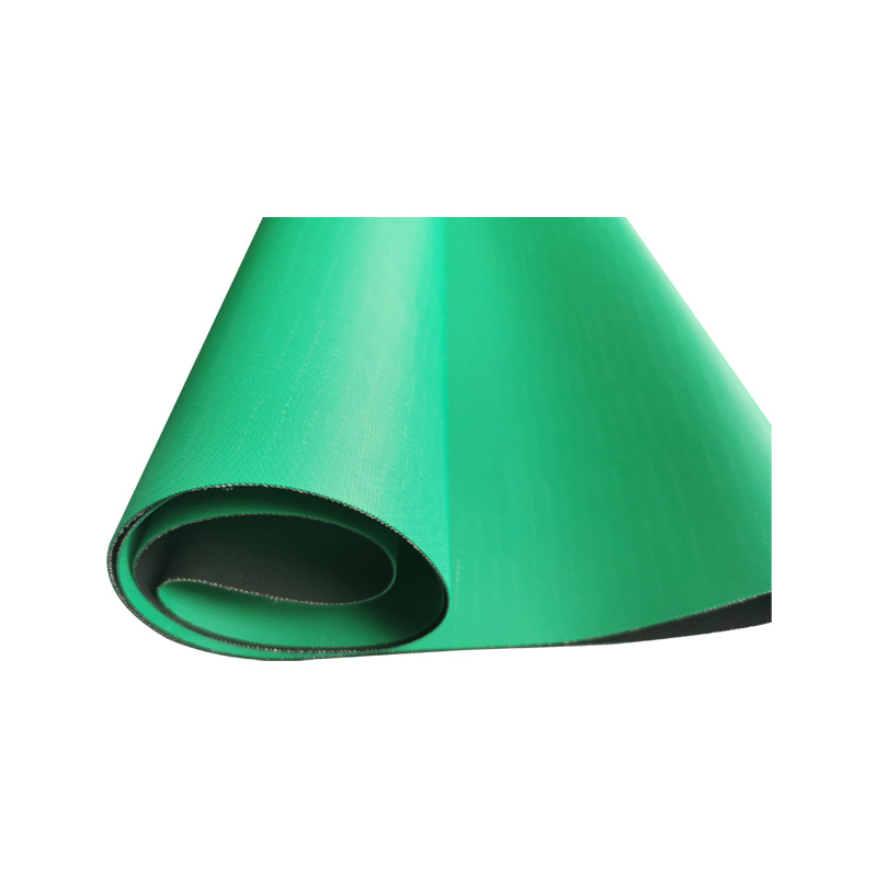 绿色抗静电布纹抗静电PU输送带电子食品用传送带