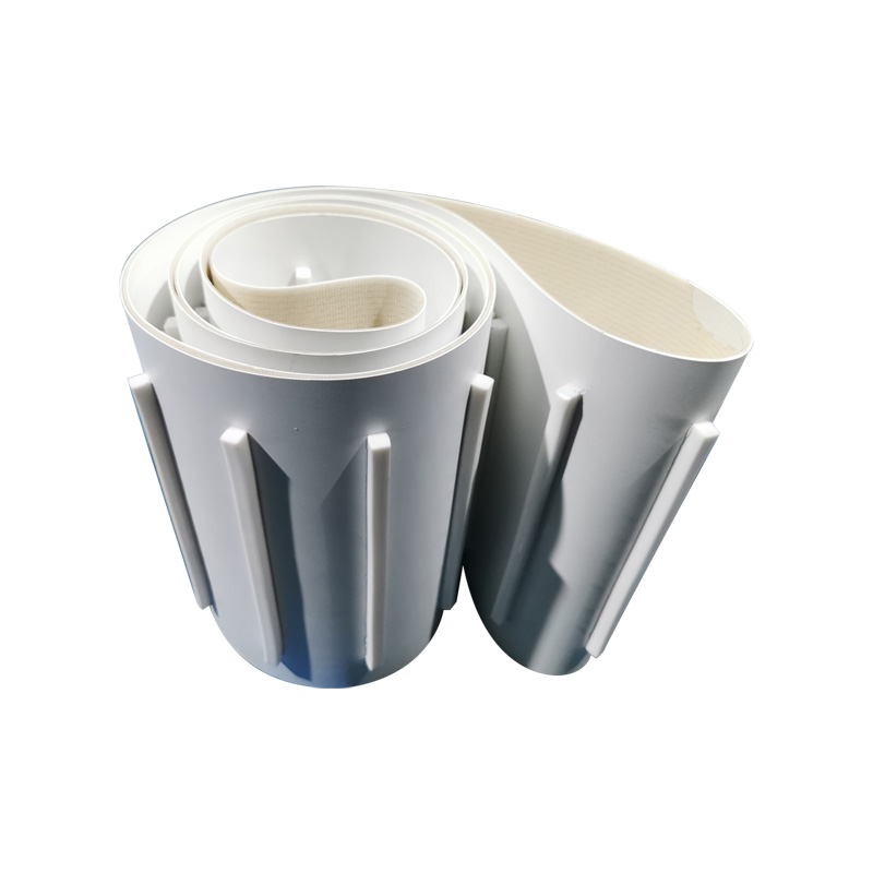 导条裙边挡板白色PVC PU茶叶机械种子色选机提升输送带