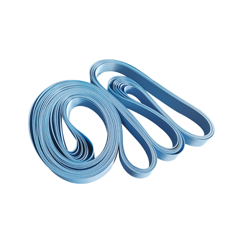 食品输送带双面布蓝色食品级耐油耐磨PU输送带